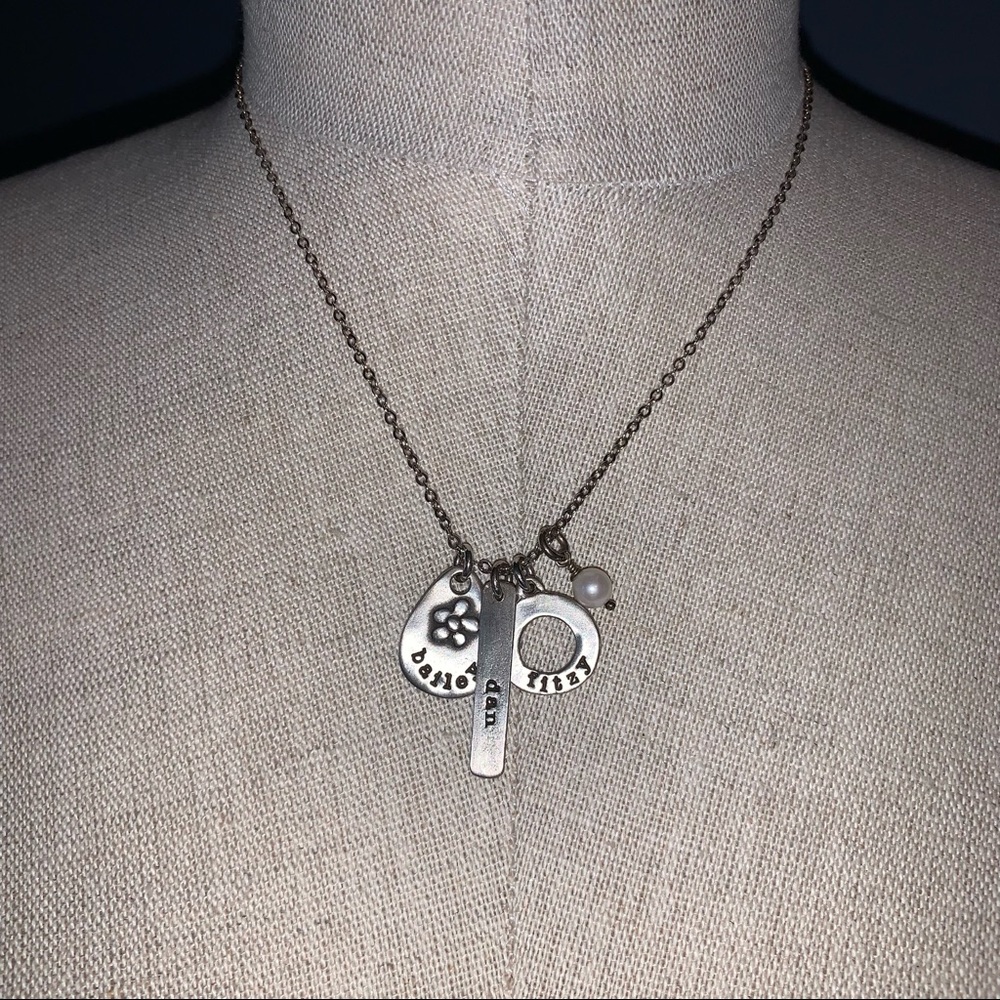 Lisa Leonard Stirling Silver Jumble of Charms Necklace